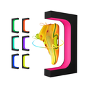 Electromagnetic Levitation Device - Black - RGB LED | Floating Display