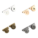 No-Sew Magnetic Clamp-On Snap Button Set - Silver | Gold | Bronze | Gunmetal (14mm)