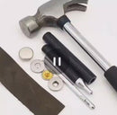 Punch Style Magnetic Snap Button Set w/ Tools - Black (15mm)