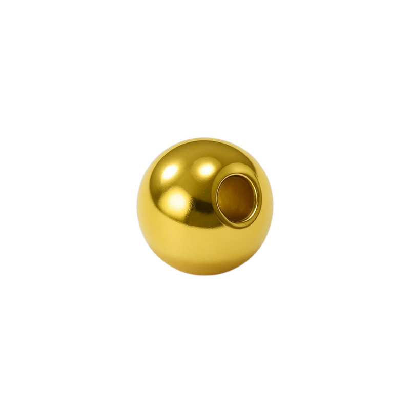 5mm Round Bead Magnet with 1.5mm Hole (Rare Earth, Gold)