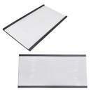 Magnetic Label C-Channel - 150mm x 76mm - Includes Blank Label Insert & Plastic Cover