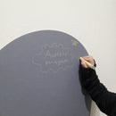 Writing on the magnetic arch with dustless chalk crayons