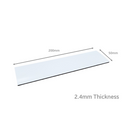 200mm x 50mm (2.4mm Thick) White Gloss Magnetic Label