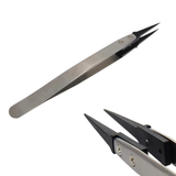 Carbon Fibre Tipped Tweezers For Precision Magnet Setting