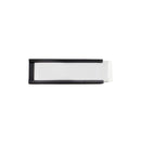 Magnetic Label C-Channel - 75mm x 25mm - Includes Blank Label Insert & Plastic Cover