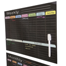 Magnetic 'Write & Wipe' Planner Set incl. 8pc Liquid Chalk Markers