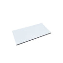 100mm x 50mm (2.4mm Thick) White Gloss Magnetic Label