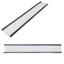 Magnetic Label C-Channel - 200mm x 30mm - Includes Blank Label Insert & Plastic Cover