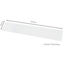 300mm x 80mm (0.9mm Thick) White Gloss Magnetic Label