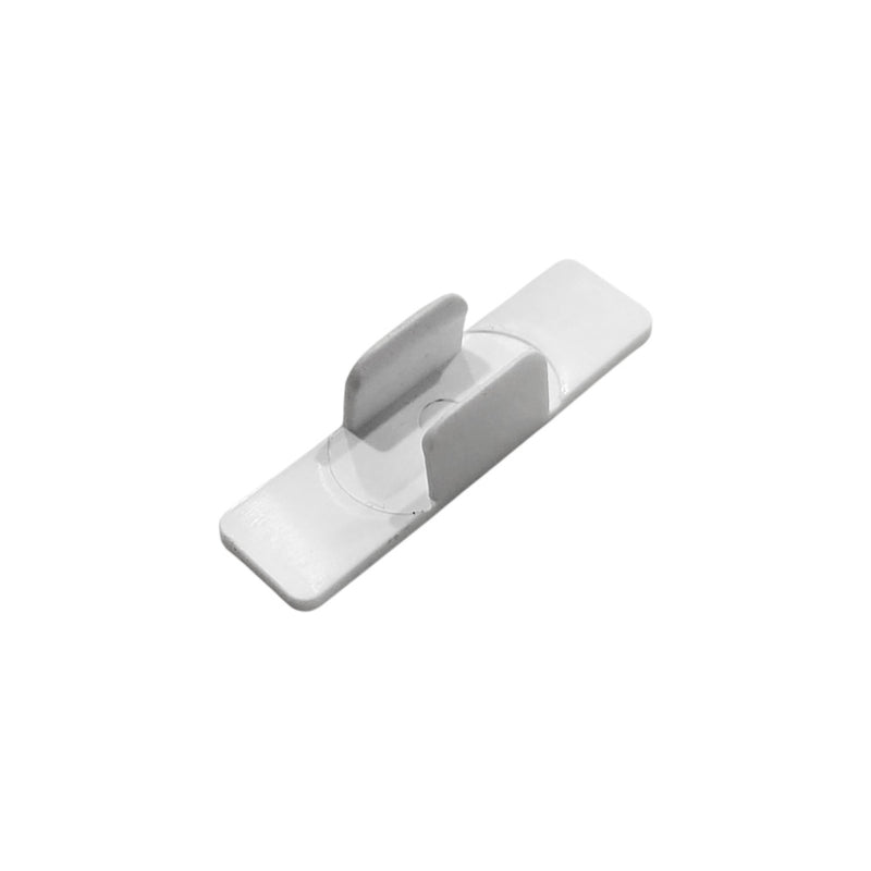 U-Shape Adhesive Marker Holding Clip | White