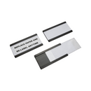Magnetic Label C-Channel - 50mm x 25mm - Includes Blank Label Insert & Plastic Cover