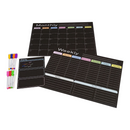 Magnetic 'Write & Wipe' Planner Set incl. 8pc Liquid Chalk Markers