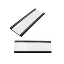 Magnetic Label C-Channel - 100mm x 30mm - Includes Blank Label Insert & Plastic Cover