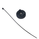 31mm Rubber Coated Pot Magnet with Cable Tie Mounting Kit