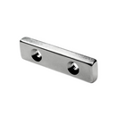 50.8mm x 12.7mm x 6.35mm Block - Twin Double Sided Countersunk Holes 4.3mm/7.5mm