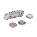 Magnetic Name Tag Badge Round with 3M Self Adhesive Foam (17mm) | Silver