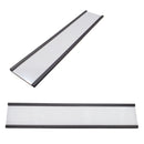 Magnetic Label C-Channel - 150mm x 30mm - Includes Blank Label Insert & Plastic Cover