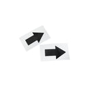 Magnetic Label with Black Arrow | 70mm x 40mm (0.9mm Thick)