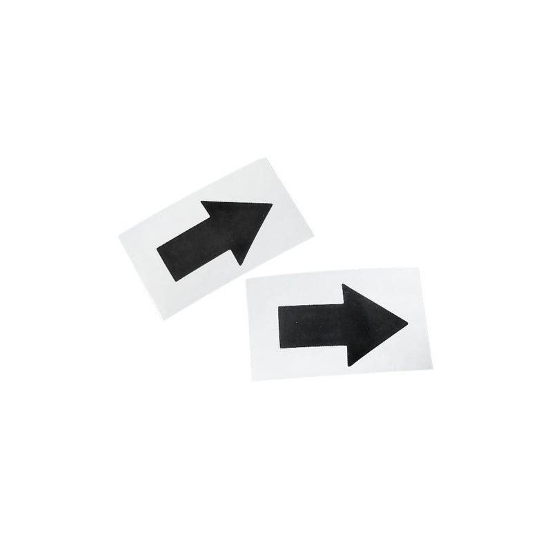 Magnetic Label with Black Arrow | 70mm x 40mm (0.9mm Thick)