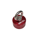 Mini 44mm x 22mm 360 degree neodymium fishing magnet with eyebolt fitted
