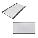 Magnetic Label C-Channel - 100mm x 50mm - Includes Blank Label Insert & Plastic Cover