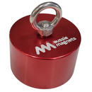 XXL 90mm x 55mm 360 degree neodymium fishing magnet with eyebolt fitted