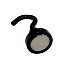 20mm Pot Magnet with Hook - Black Painted (Rare Earth)