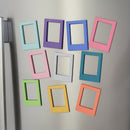 10pc Magnetic Fridge Photo Frames - Mixed Colours