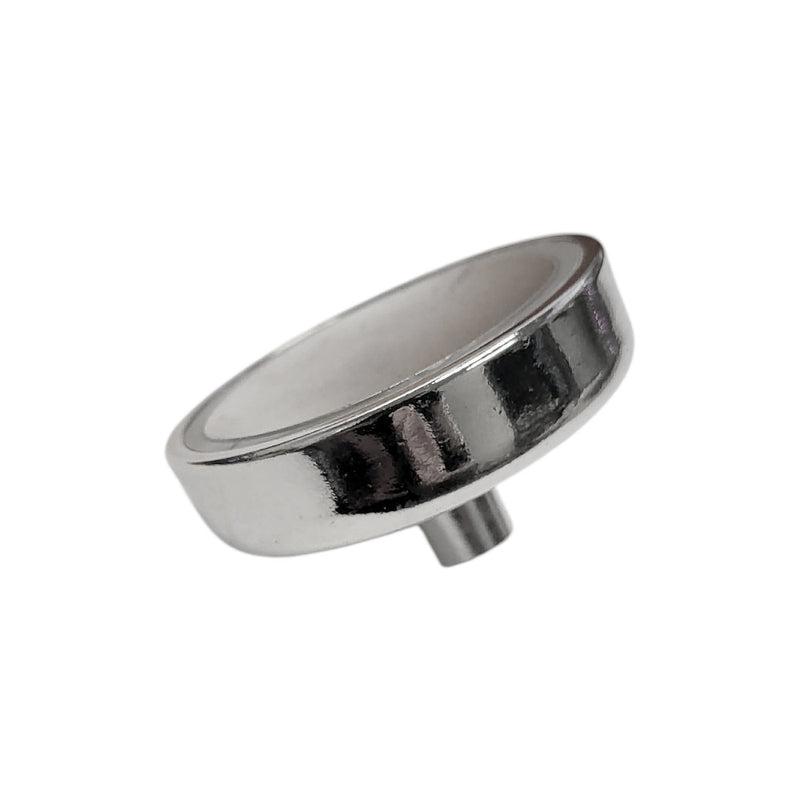 60mm x 15mm Pot with 12.5mm Post & Internal M8 Thread (Rare Earth)