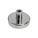 36mm x 7mm Pot with 9mm Post & Internal M6 Thread (Rare Earth)