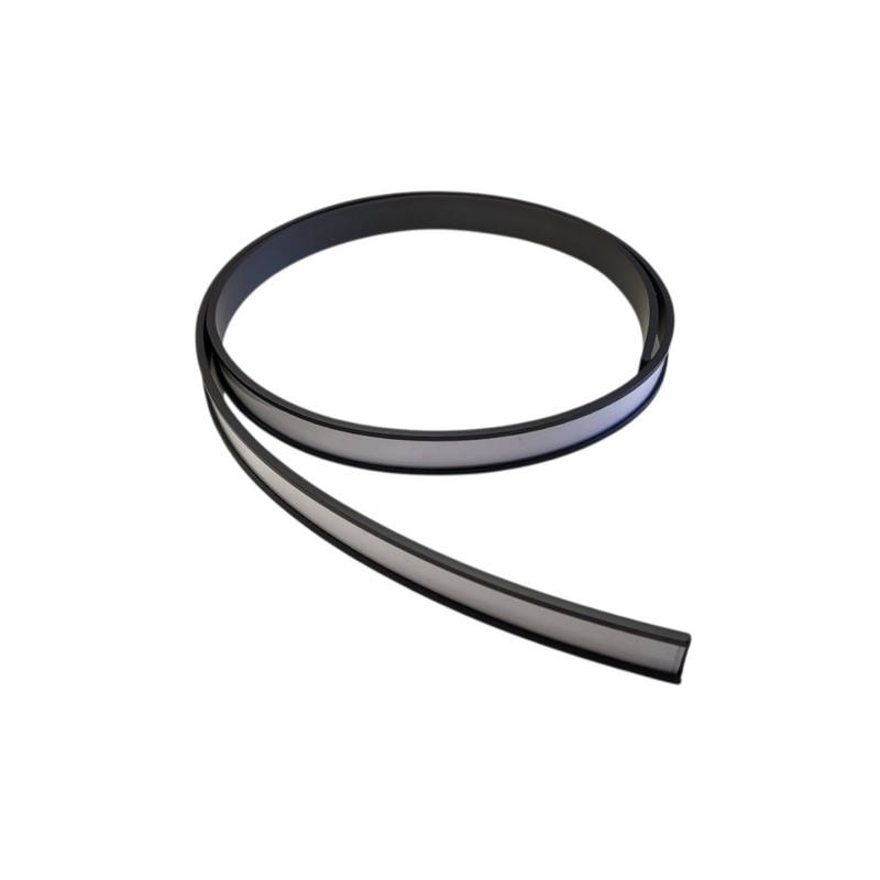 Magnetic Label Holder with Blank Label Insert & Plastic Cover (15mm)