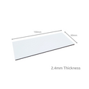 150mm x 60mm (2.4mm Thick) White Gloss Magnetic Label
