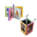10pc Magnetic Fridge Photo Frames - Mixed Colours