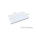 80mm x 40mm (2.4mm Thick) White Gloss Magnetic Label