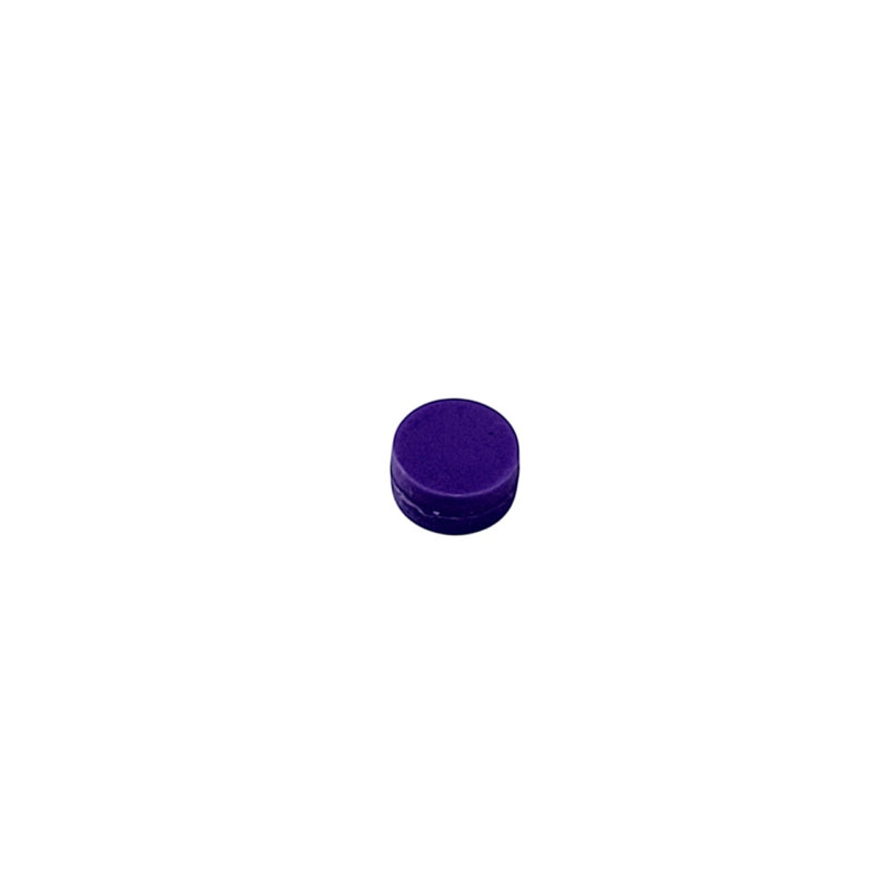 Purple Plastic Coated Neodymium Button Magnet 12.7mm x 6.35mm