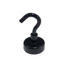 20mm Pot Magnet with Hook - Black Painted (Rare Earth)