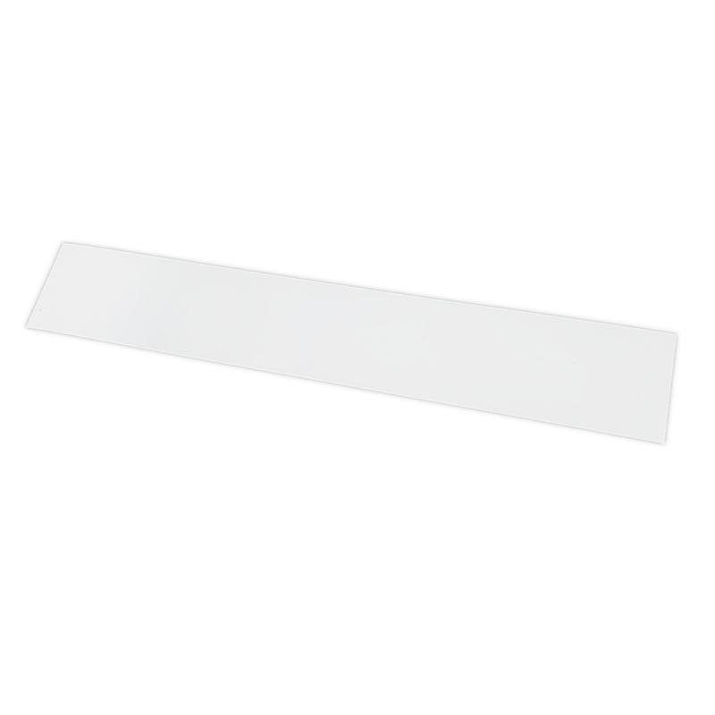 300mm x 80mm (0.9mm Thick) White Gloss Magnetic Label