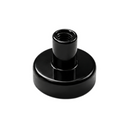 16mm x 5mm Pot with 8mm Post & Internal M4 Thread | Black Epoxy Coated