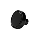 16mm x 5mm Pot with 8mm Post & Internal M4 Thread | Black Epoxy Coated