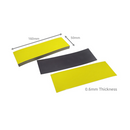 160mm x 50mm (0.6mm Thick) Yellow Gloss Magnetic Label