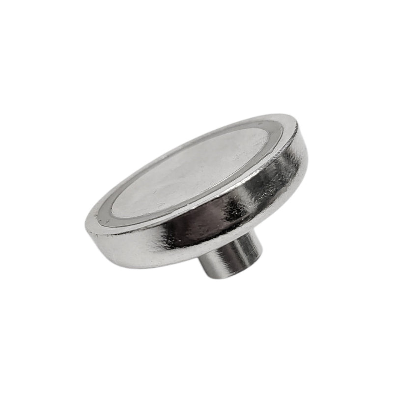 42mm x 9mm Pot with 9mm Post & Internal M6 Thread (Rare Earth)