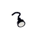 12mm Pot Magnet with Hook - Black Painted (Rare Earth)