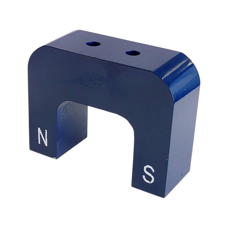127mm x 94mm x 48mm Horseshoe Magnet with Twin Holes (Al Nico)