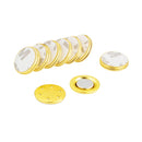 Magnetic Name Tag Badge Round with 3M Self Adhesive Foam (17mm) | Gold