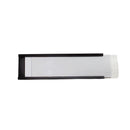 Magnetic Label C-Channel - 100mm x 30mm - Includes Blank Label Insert & Plastic Cover
