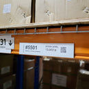 100mm x 30mm (2.4mm Thick) White Gloss Magnetic Label