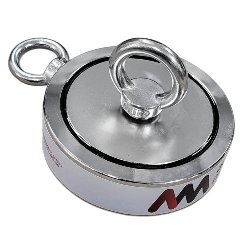 600kg Double Sided Pro Fishing Magnet Kit | 116mm x 32mm