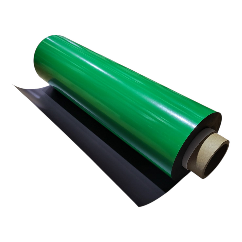 590mm x 0.6mm Thick - Coloured Magnetic Rubber | Green