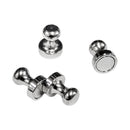 16mm Silver Neodymium Pin Magnets / Memo Magnets (Pack of 4)