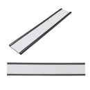 Magnetic Label C-Channel - 150mm x 25mm - Includes Blank Label Insert & Plastic Cover